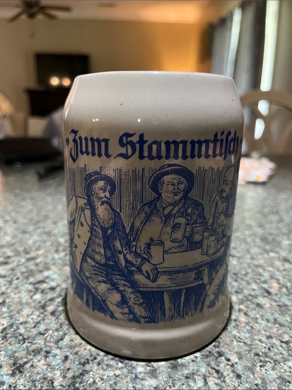 Vintage German Beer Stein "Zum Stammtisch"